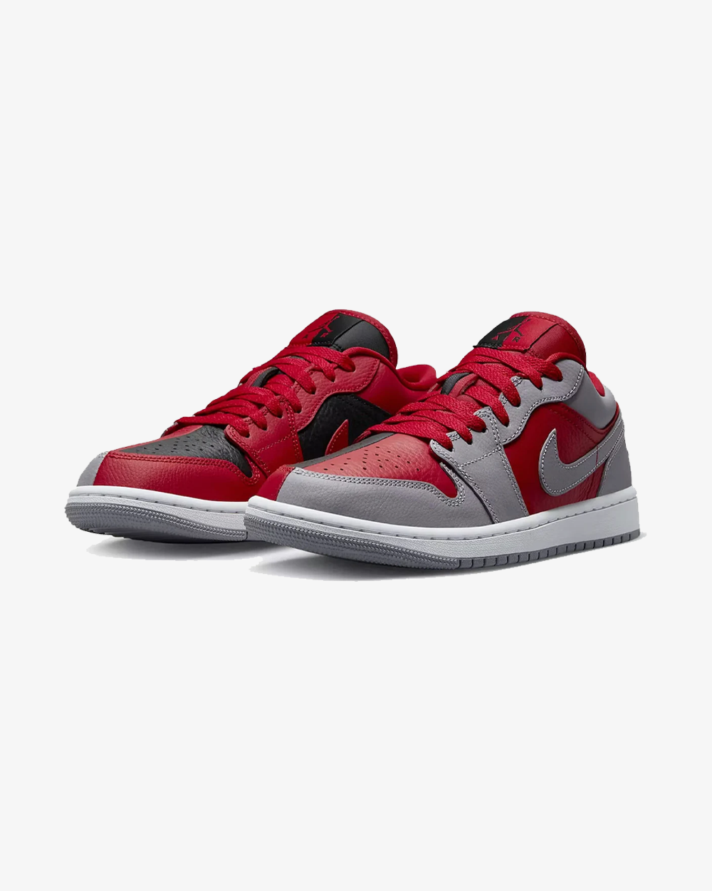 NIKE AIR JORDAN1 LOW WMNS HOMAGE SPLIT GYM RED CEMENT GREY