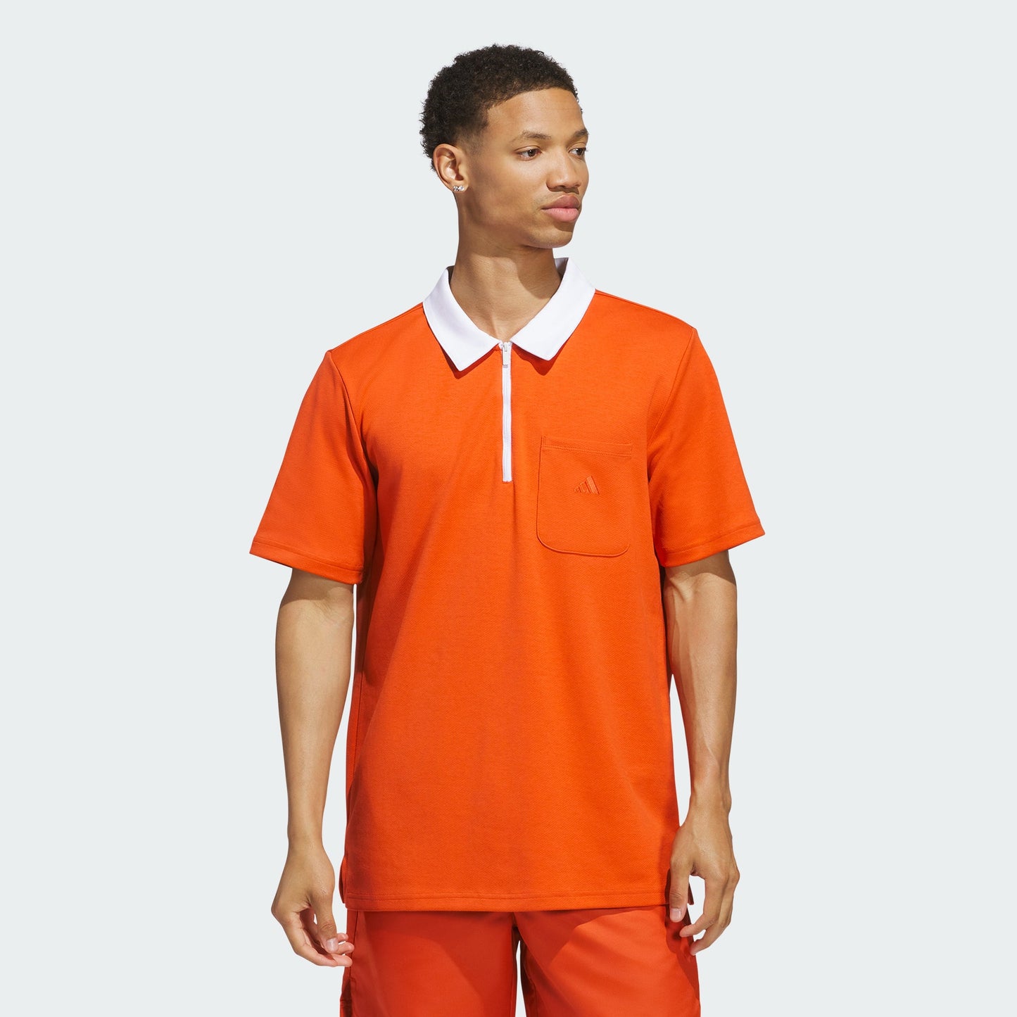 Men's adidas Essentials Quarter-Zip Polo Shirt
