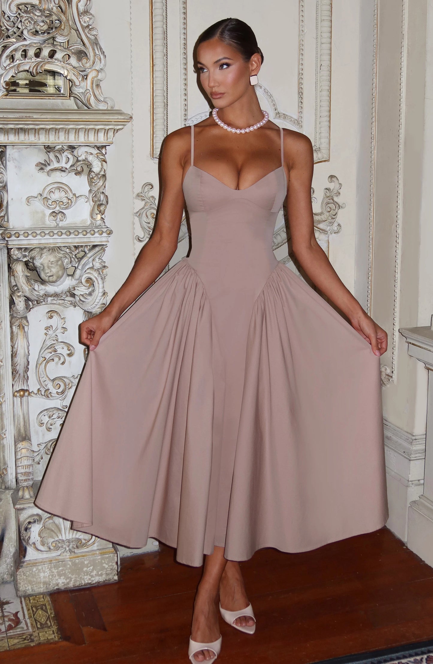 Emerson Midi Dress - Clay