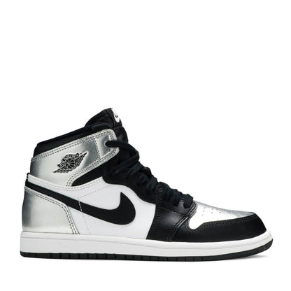 NIKE AIR JORDAN1 HIGH SILVER TOE PRESCHOOL -