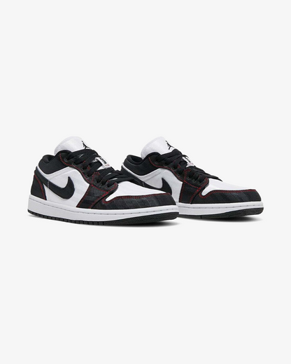 NIKE AIR JORDAN1 LOW SE UTILITY WHITE BLACK GYM RED W
