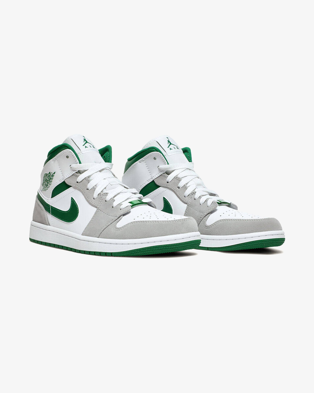 NIKE AIR JORDAN1 MID SE GREY GREEN