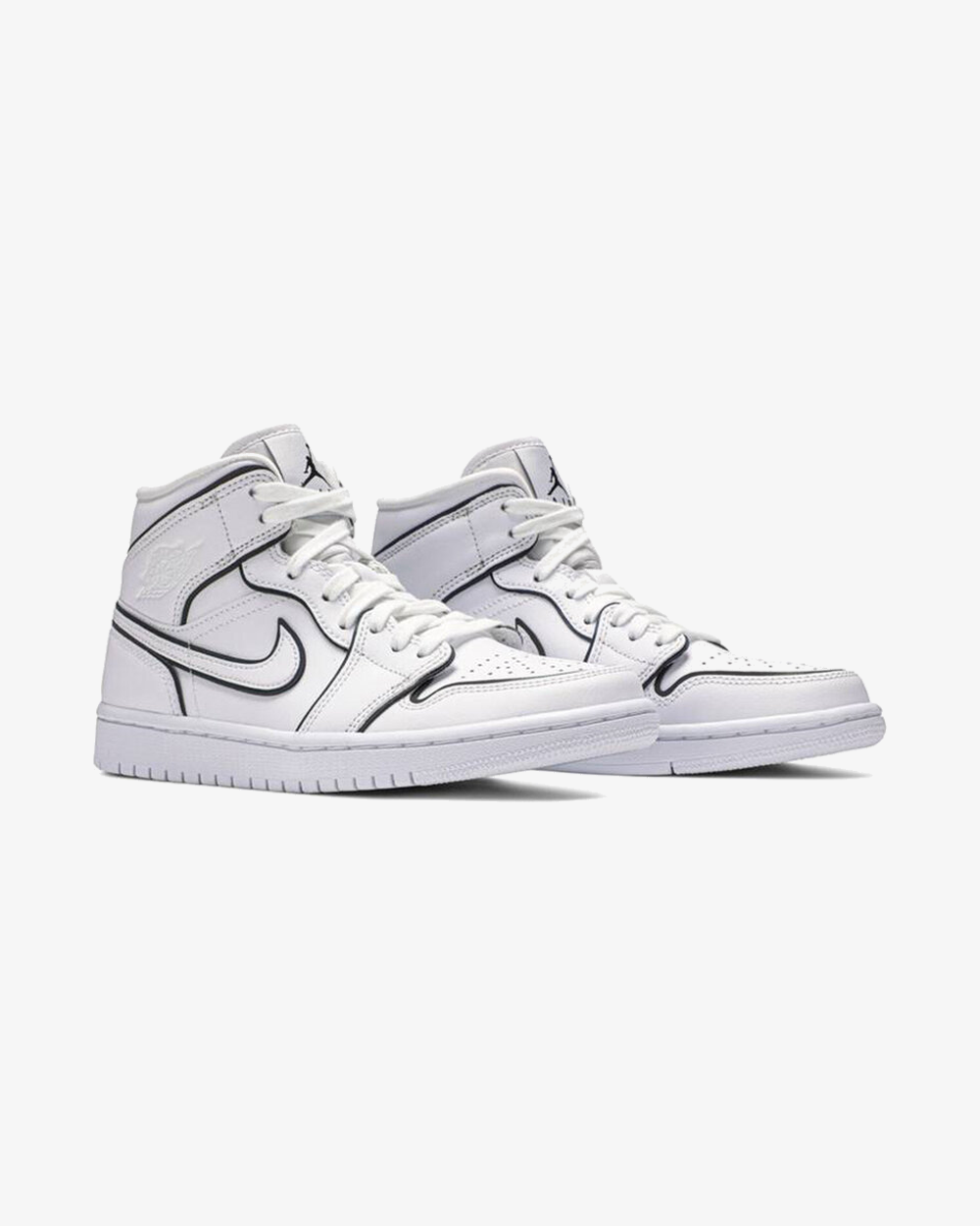 NIKE AIR JORDAN1 MID SE WMNS IRIDESCENT REFLECTIVE WHITE