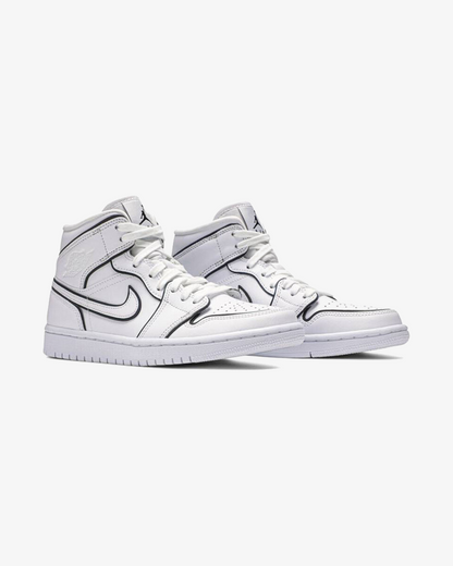 NIKE AIR JORDAN1 MID SE WMNS IRIDESCENT REFLECTIVE WHITE