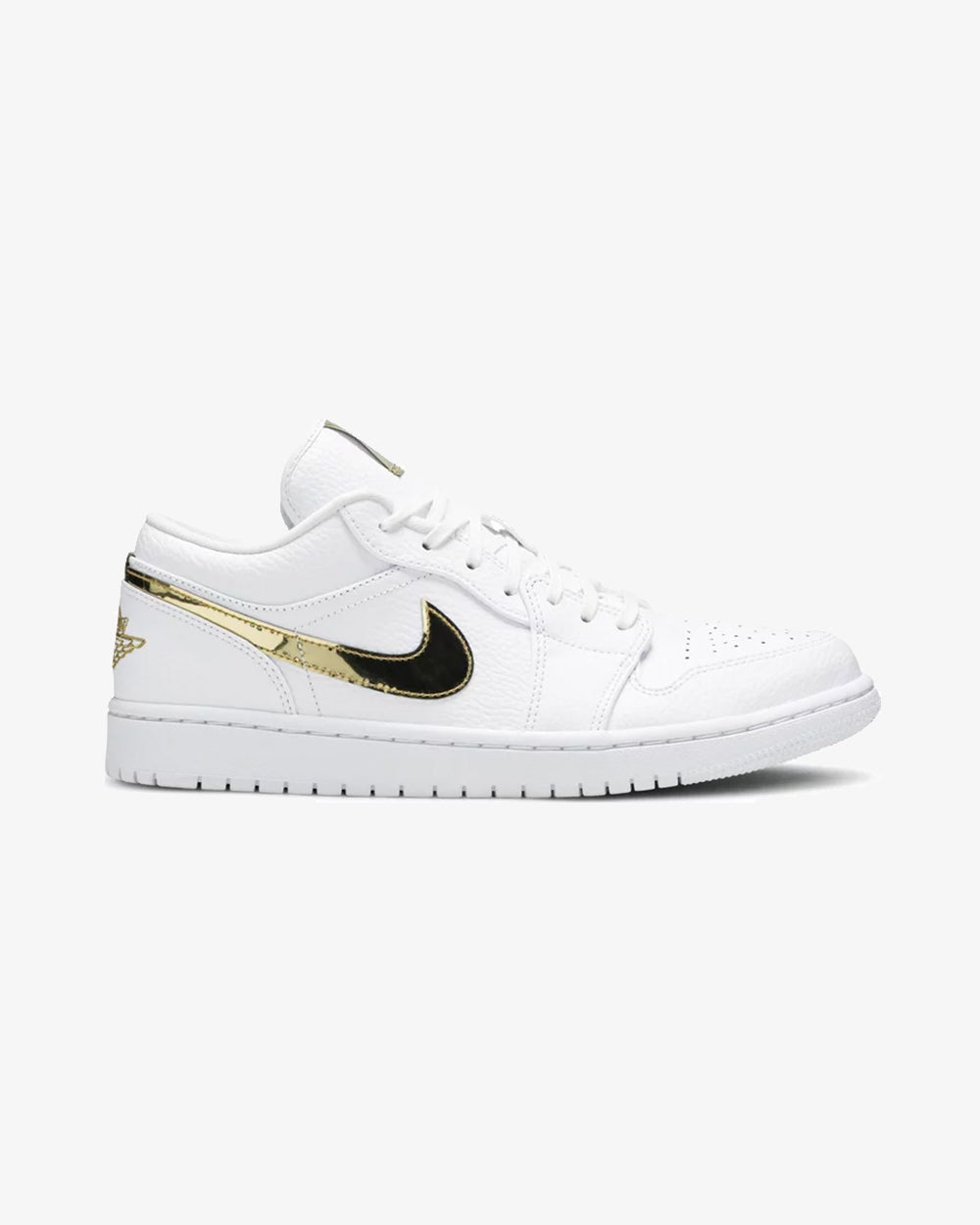 NIKE AIR JORDAN1 LOW WMNS WHITE METALLIC GOLD (NEW)