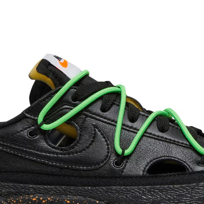 Blazer Low x Off White 'Black Electro Green' (2022)