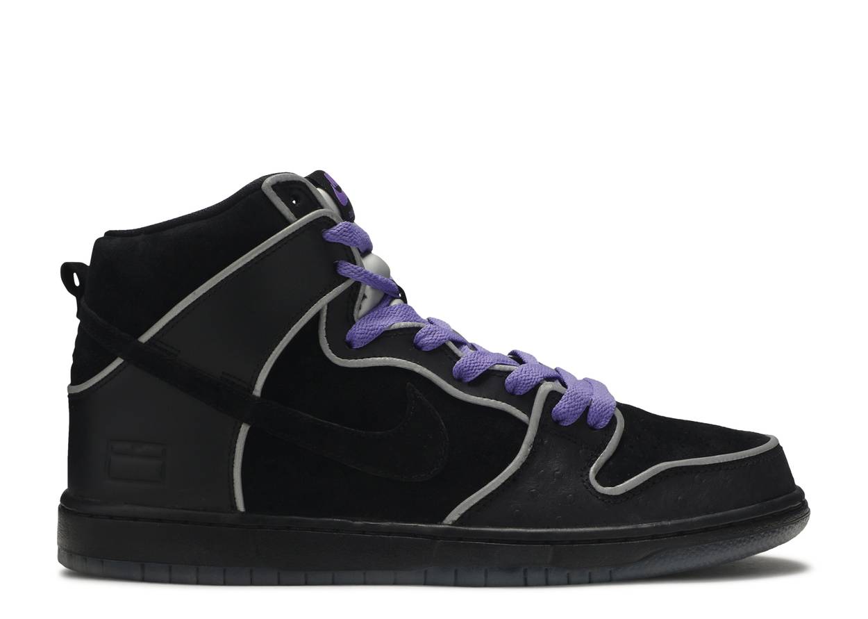 Dunk High Black Purple Box (WORN)