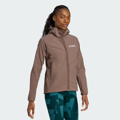 Women's adidas Terrex Xperior Softshell Fleece Hooded Jacket