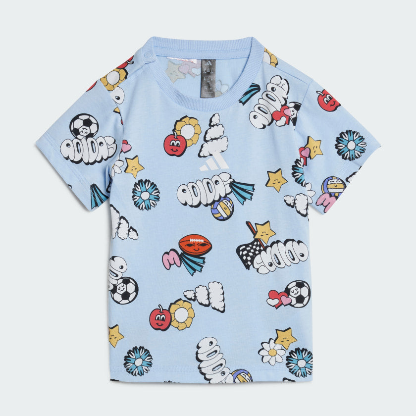 Kids' adidas Seasonal Essentials Fun Allover Print Set Kids