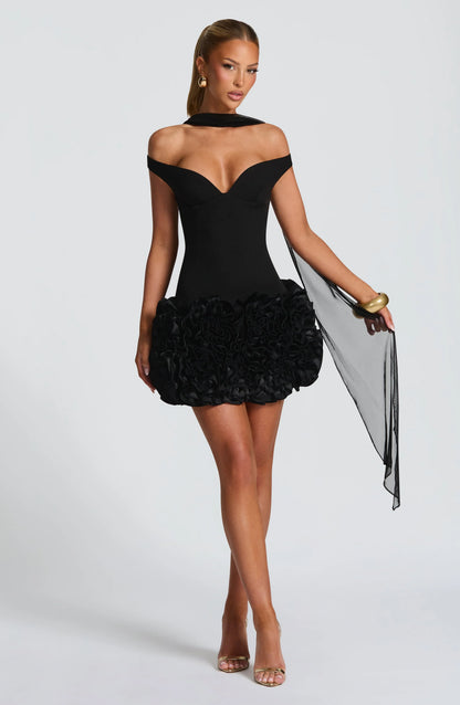 Aveta Mini Dress - Black