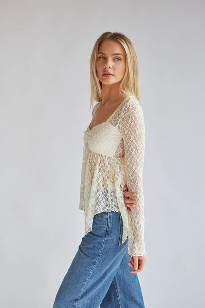Gypsy Lace Bell Sleeve Top