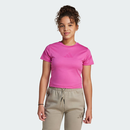 Kids' adidas adidas Z.N.E. Fitted Crop Tee Kids