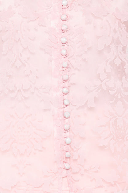 Marni Organza Top - Pink Floral