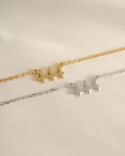444 Ready to Ship Angel Number Necklace