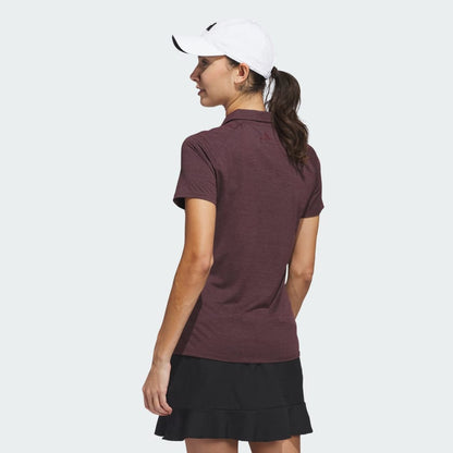 Women's adidas Ultimate365 Heathered Twistknit Polo Shirt