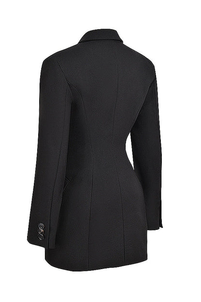 black blazer mini dress