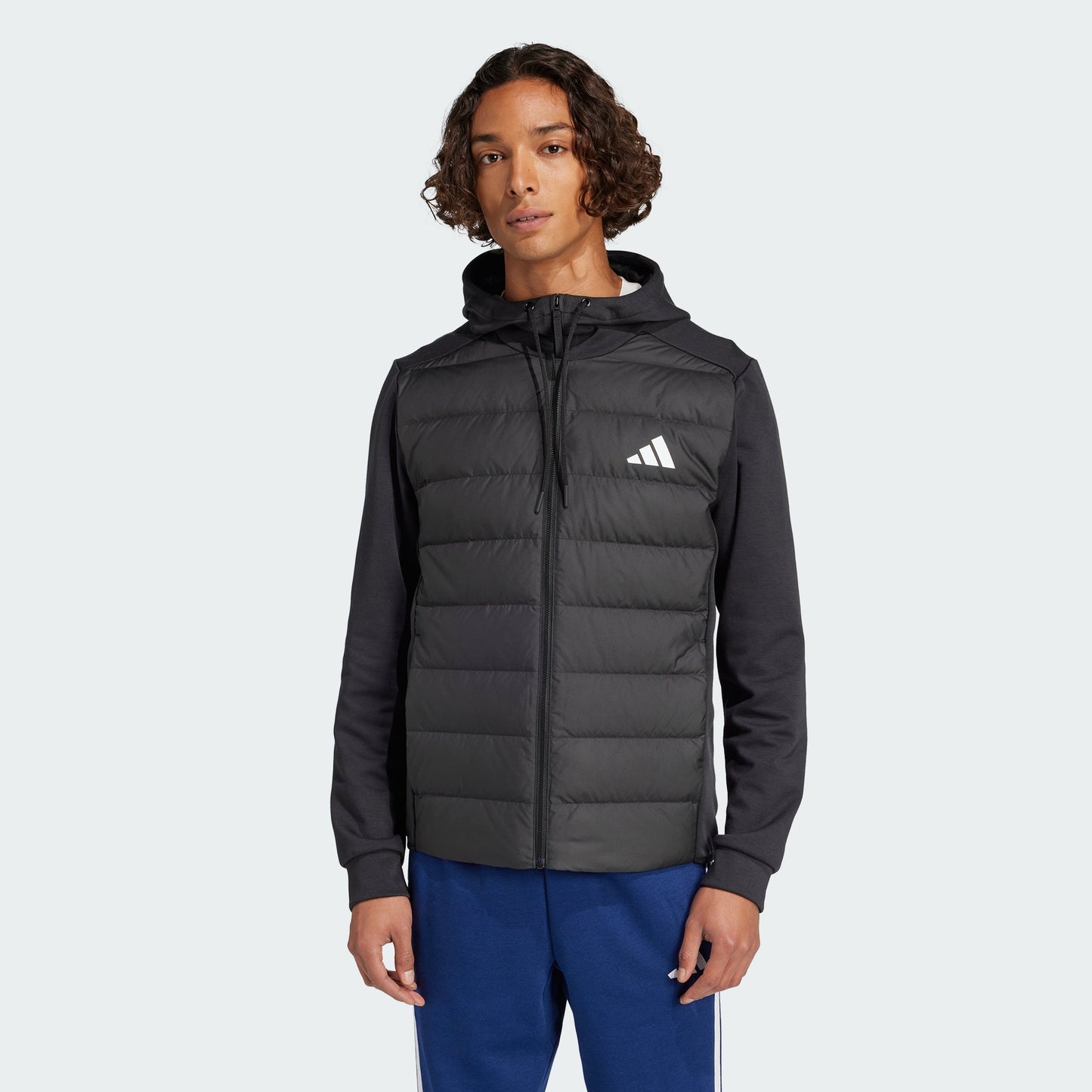 Men's adidas Essentials Hybrid Down Hooded Jacket