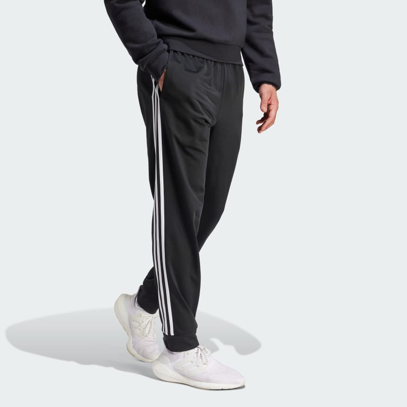 Men's adidas Essentials Warm-Up Tapered 3-Stripes Track Pants