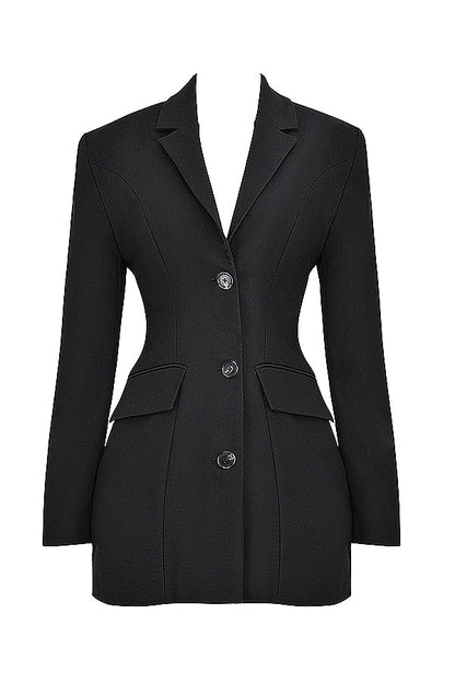 black blazer mini dress