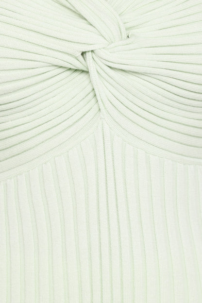 Demi Twist Detail Knit Top - Sage