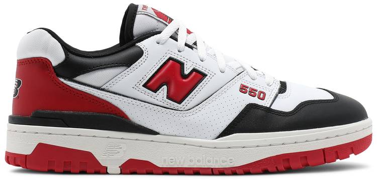 550 White Red Black