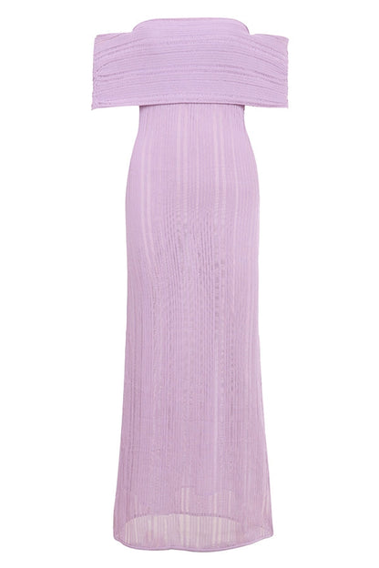 orchid ladder knit maxi dress - sale