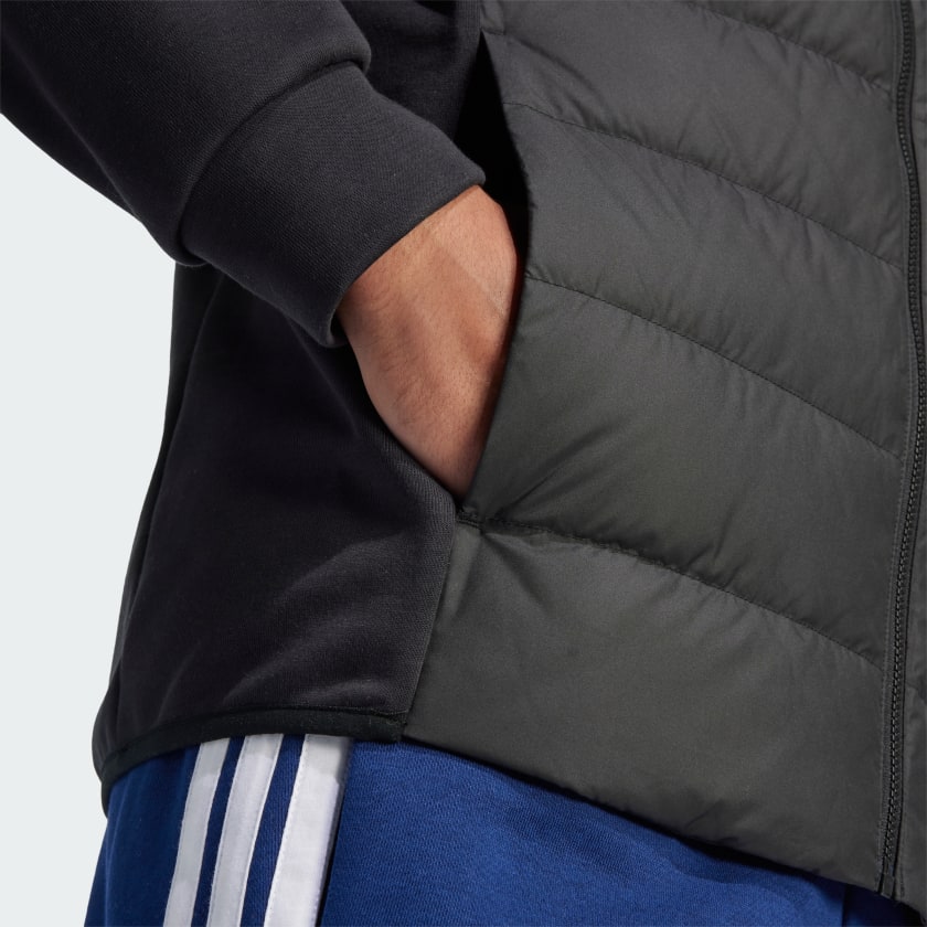 Men's adidas Essentials Hybrid Down Hooded Jacket