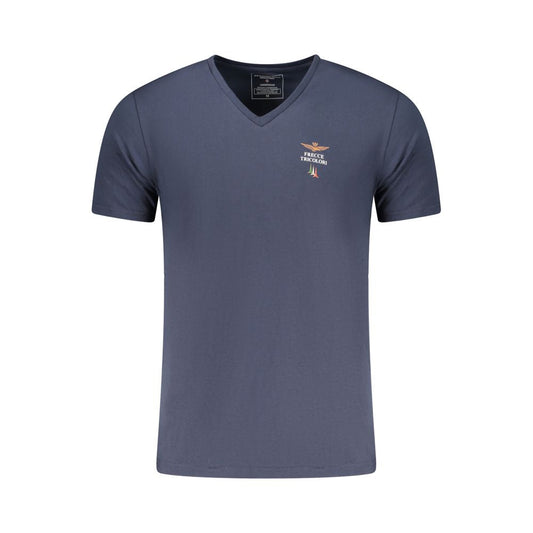 Aeronautica Militare Blu Cotton Men's T-Shirt