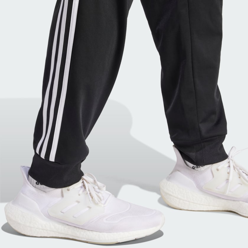 Men's adidas Essentials Warm-Up Tapered 3-Stripes Track Pants