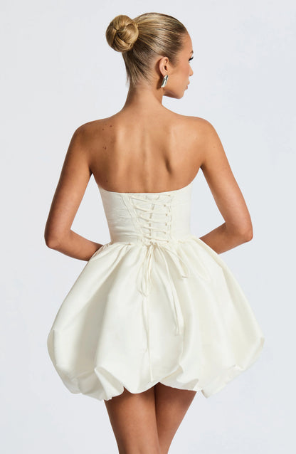 Lotus Mini Dress - Ivory