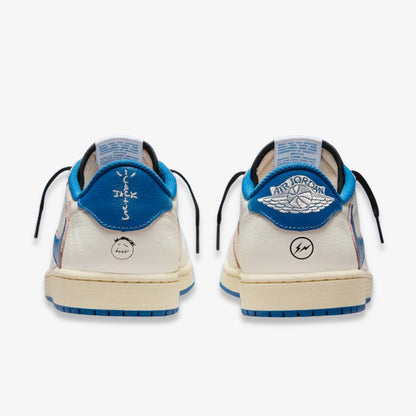 Air Jordan 1 Low OG SP x Travis Scott x Fragment Design 'Sail / Military Blue' (2025)