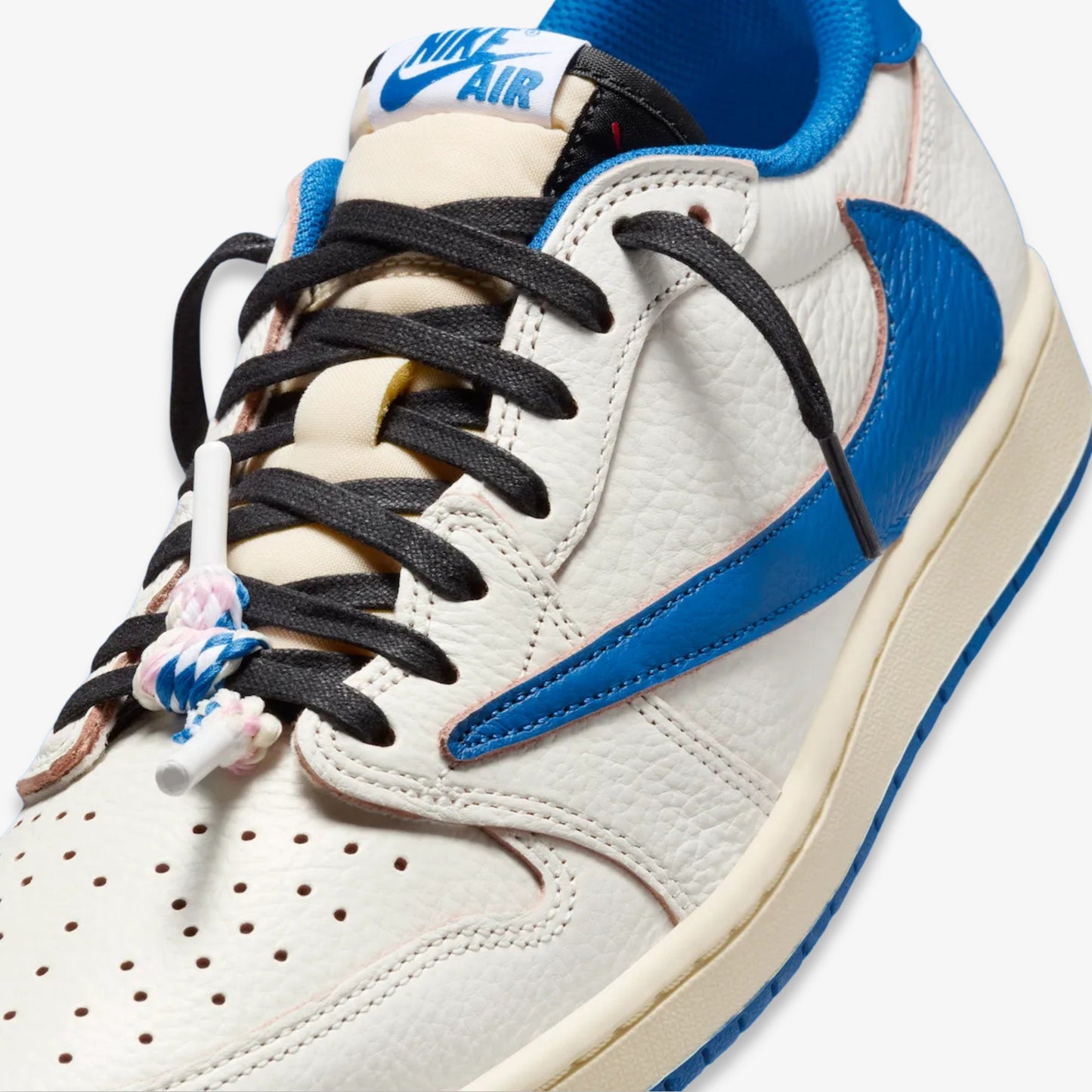 Air Jordan 1 Low OG SP x Travis Scott x Fragment Design 'Sail / Military Blue' (2025)
