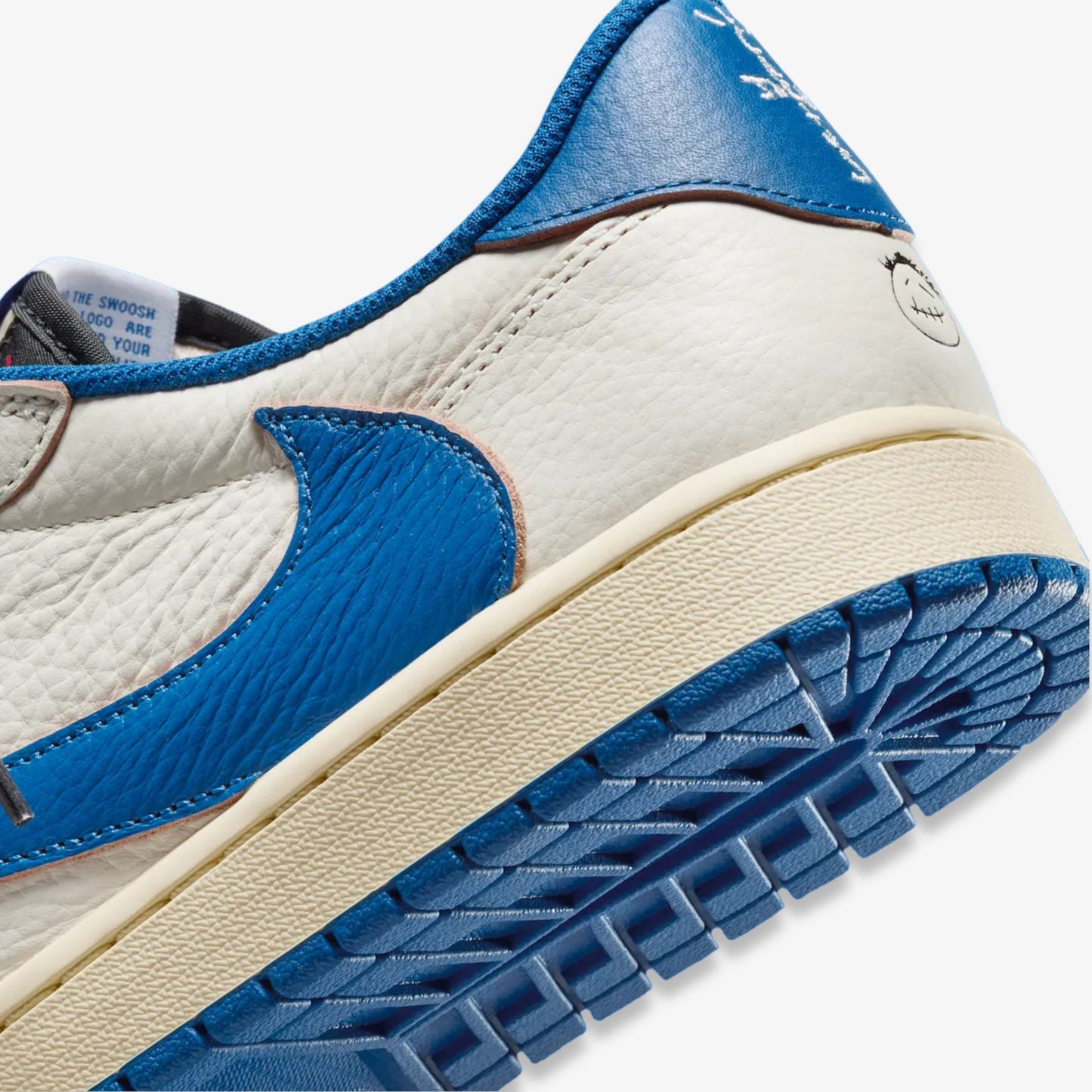 Air Jordan 1 Low OG SP x Travis Scott x Fragment Design 'Sail / Military Blue' (2025)