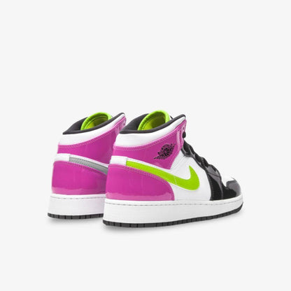 Air Jordan 1 Mid SE 'Cyber / Fuchsia' (2020) (GS)