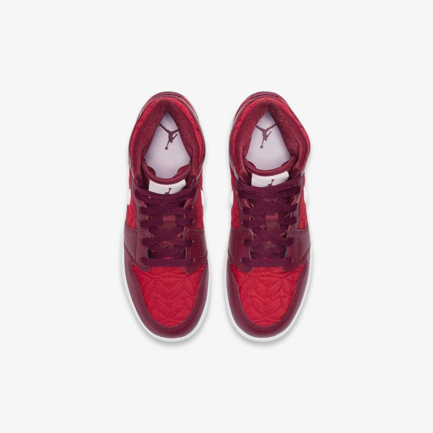 Air Jordan 1 Mid SE 'Red Quilt / Valentine's Day' (2020) (GS)