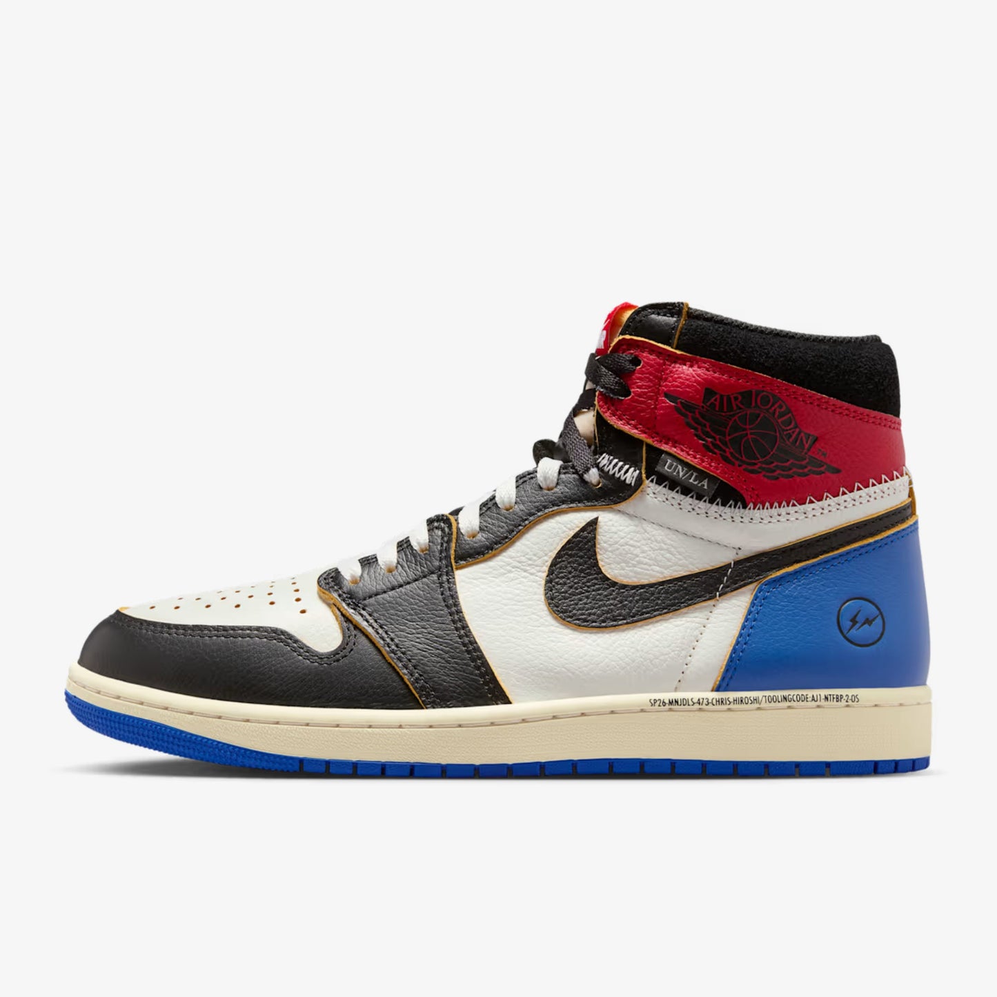 Air Jordan 1 Retro High OG x Fragment Design x Union LA 'Varsity Red / Sport Royal' (2026)
