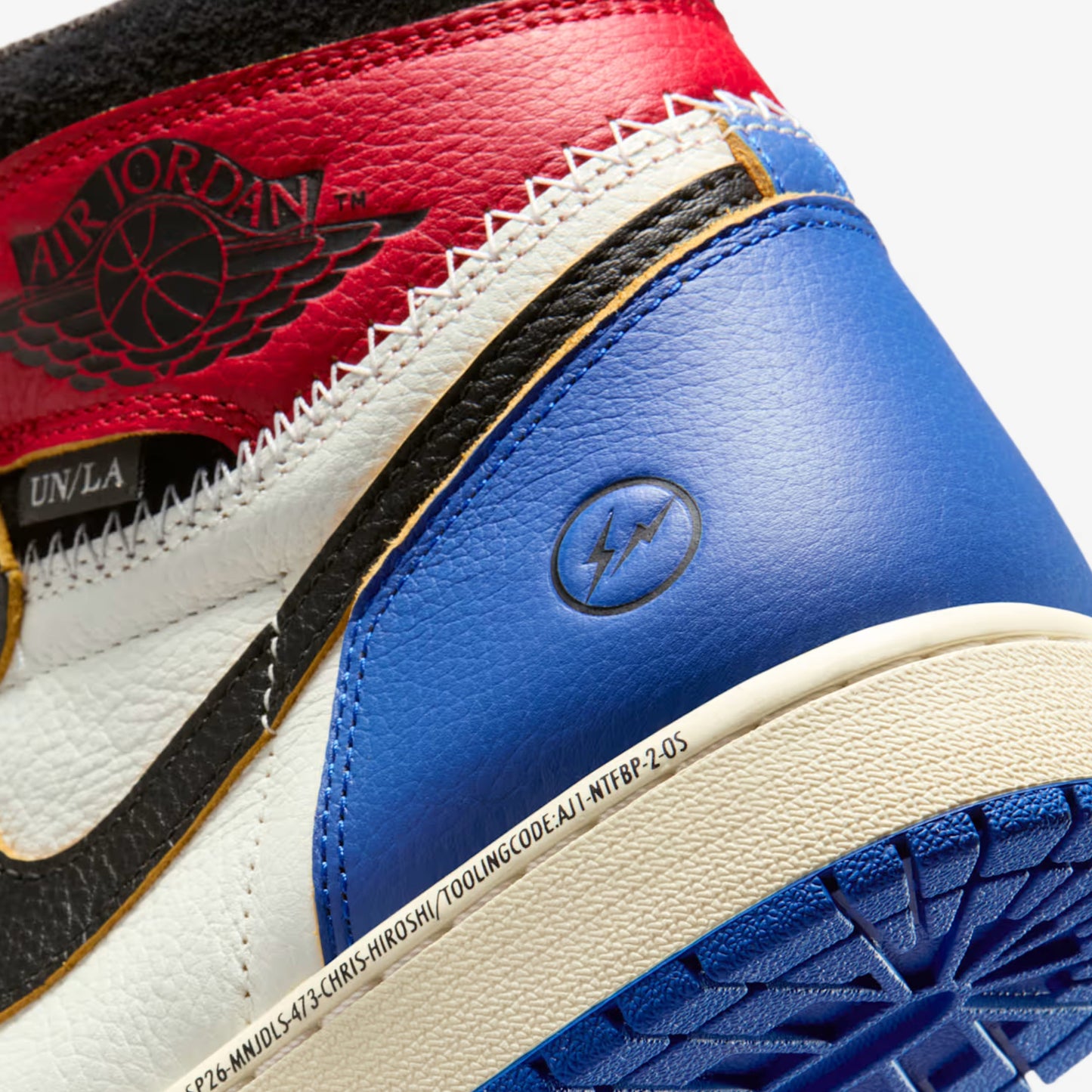 Air Jordan 1 Retro High OG x Fragment Design x Union LA 'Varsity Red / Sport Royal' (2026)