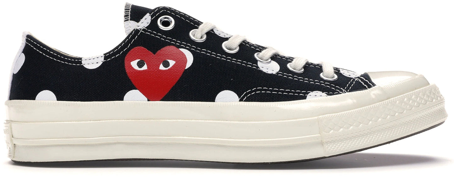 Chuck Taylor All-Star 70s Ox Comme des Garcons PLAY Polka Dot Black
