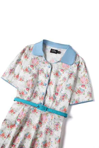 Penelope English Garden Shirt Dress In White