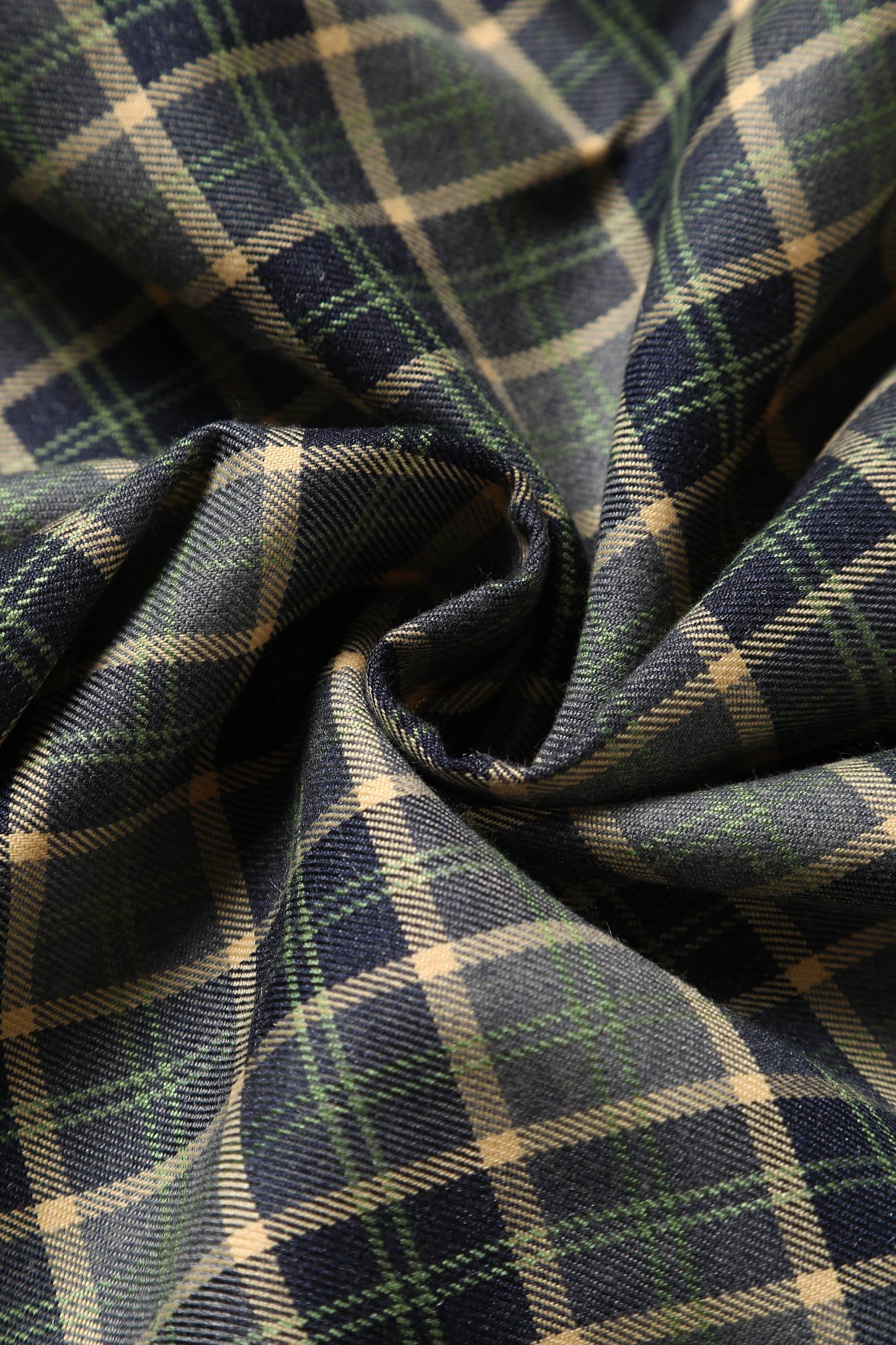 Penelope Navy & Grey Tartan Shirt Dress