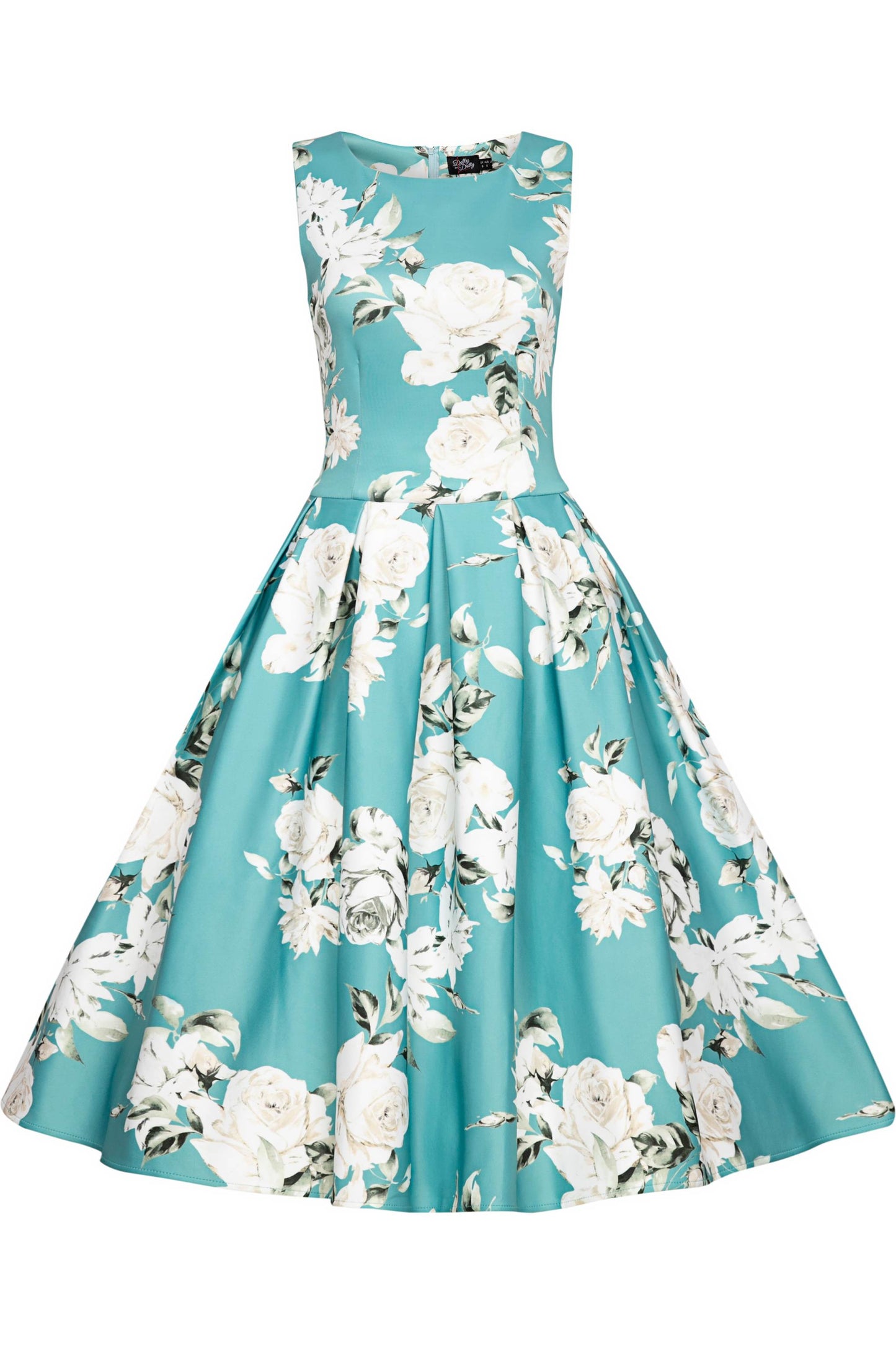 Annie Mint Floral Swing Dress