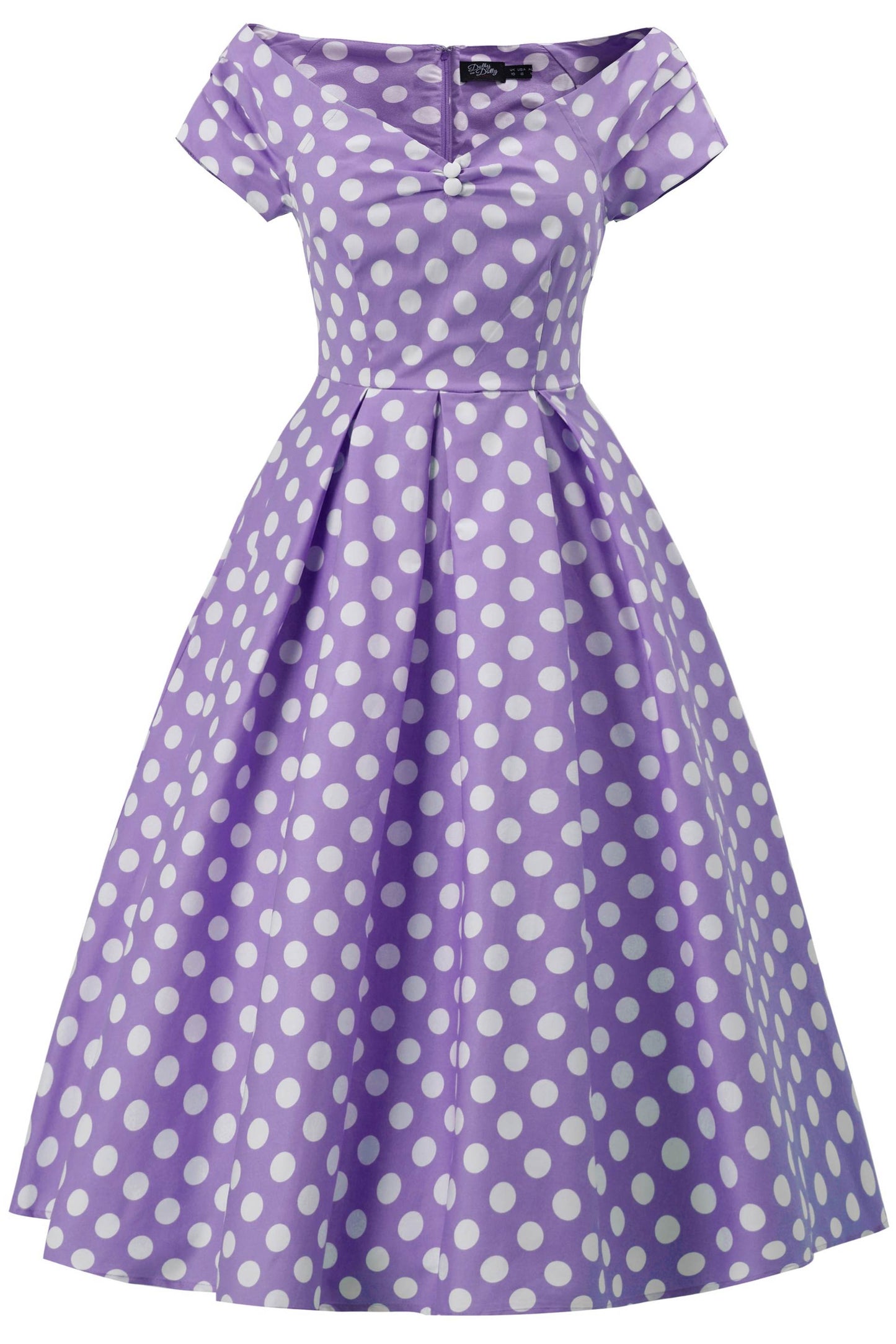 Lily Lilac Off Shoulder Spot Dress