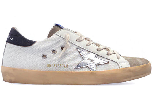 Golden Goose Super Star White Taupe Silver (Women’s)
