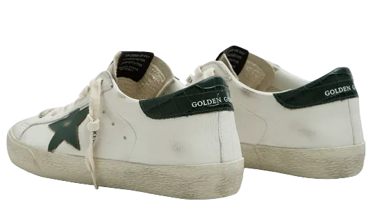 Golden Goose Super Star White Green