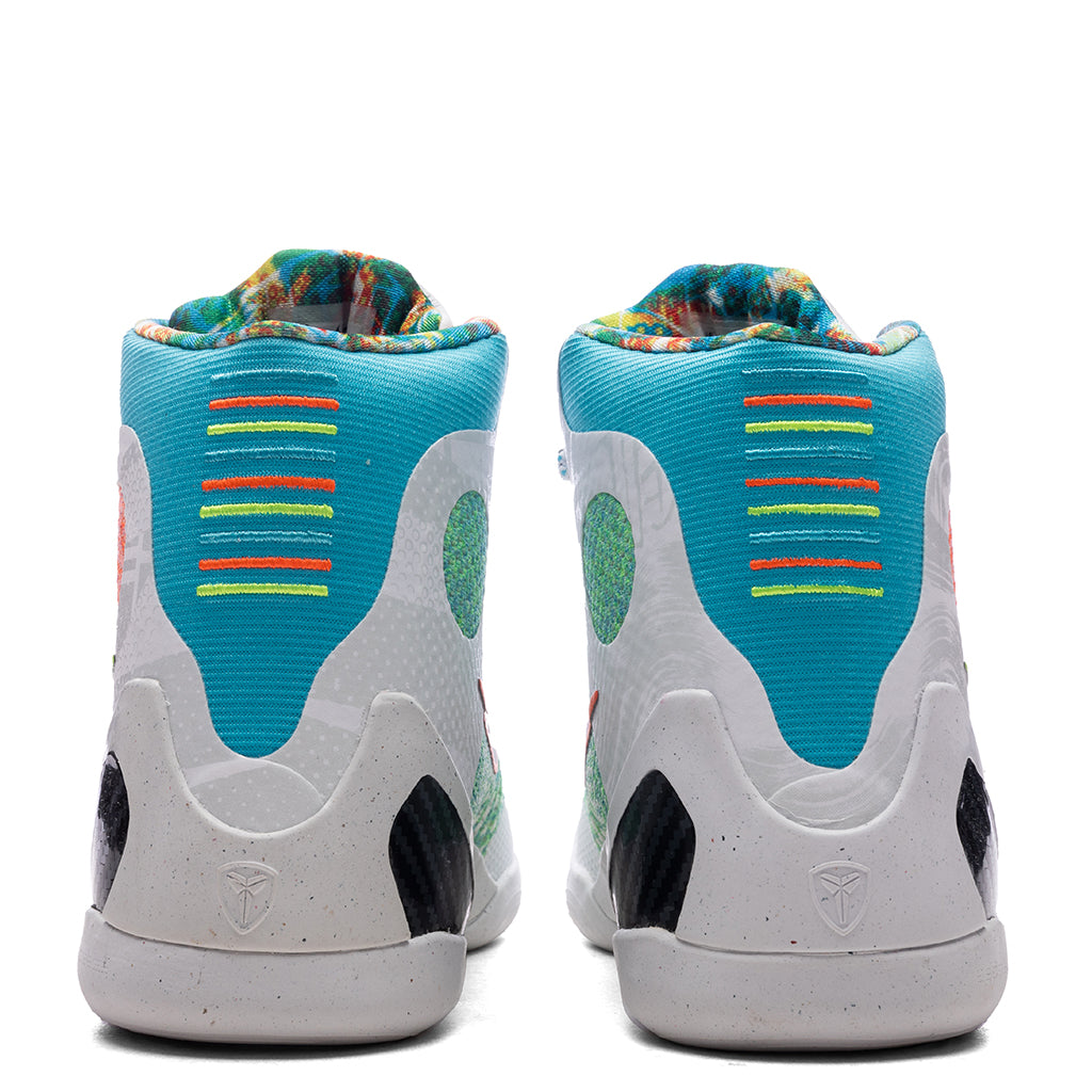 Kobe IX Elite High Protro 'What The Kobe?' (GS) - White/Chlorine Blue/Black
