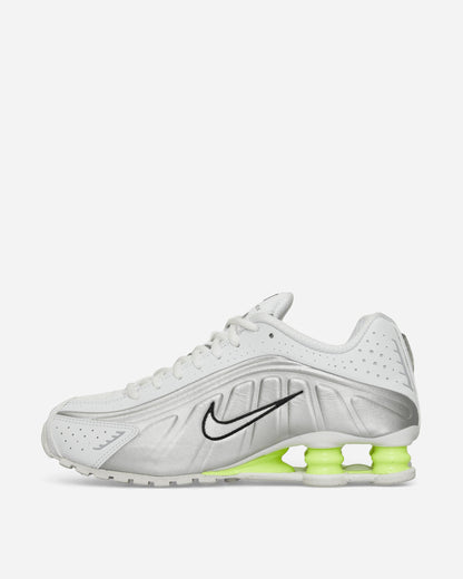 Women's Shox R4 Sneakers White / Metallic Silver / Volt