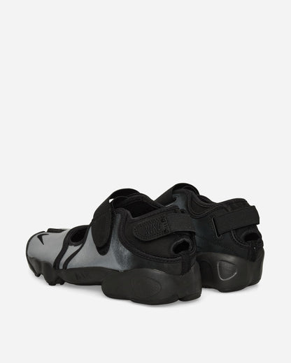 Women's Air Rift Leather Sandals Metallic Silver / Black