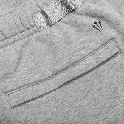 Nocta NRG CS Fleece Short - Dark Grey Heather/Matte Silver/Black