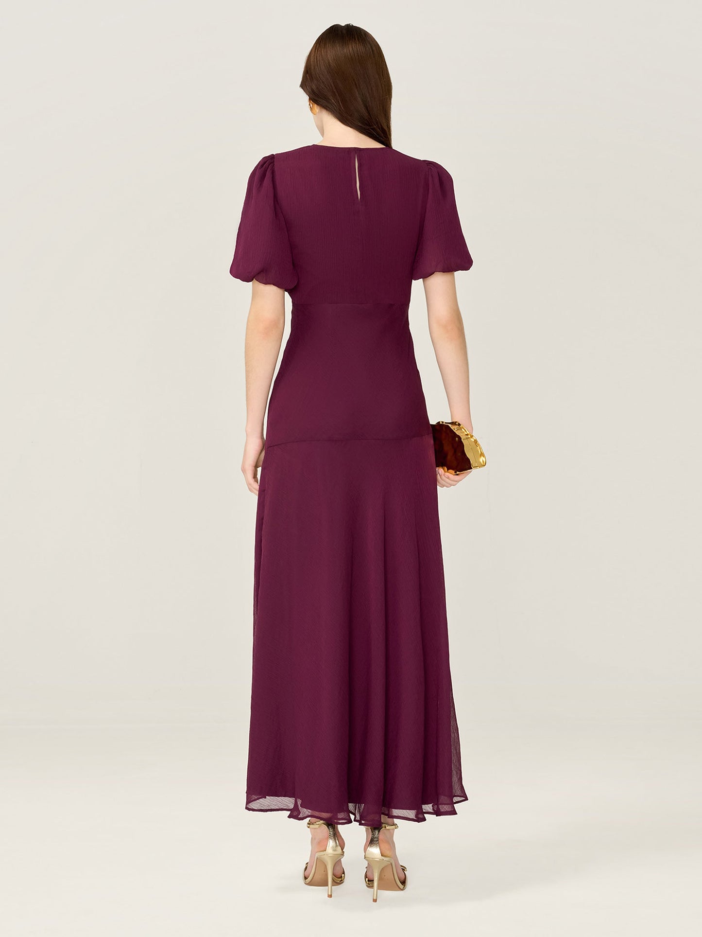 Nola Dress in Merlot