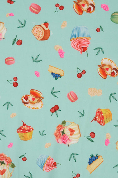 Janice Petal Sleeve Dress In Afternoon Tea Print